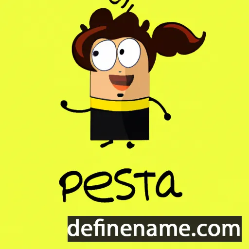 cartoon of the name Peitsa