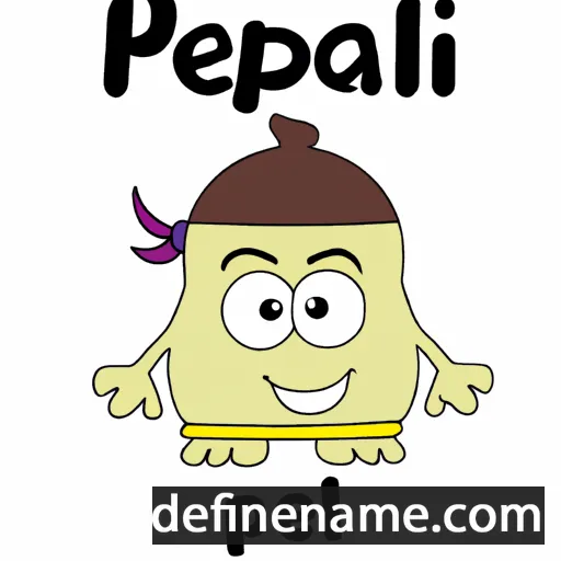 cartoon of the name Pelai