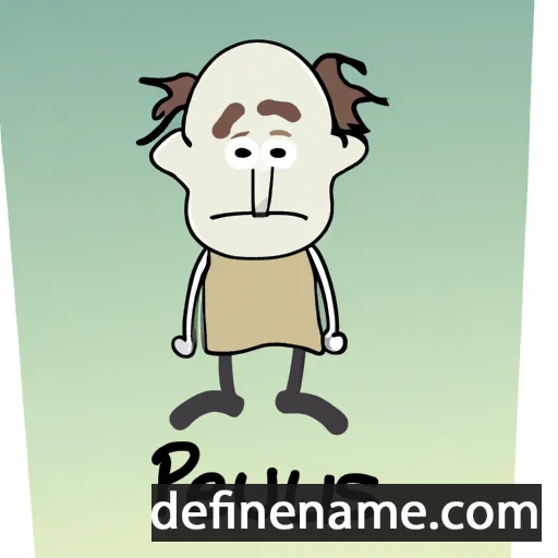 cartoon of the name Peleusz