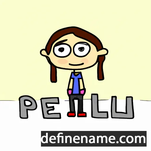 cartoon of the name Pelin