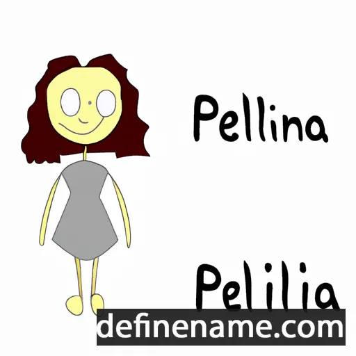 cartoon of the name Pelina