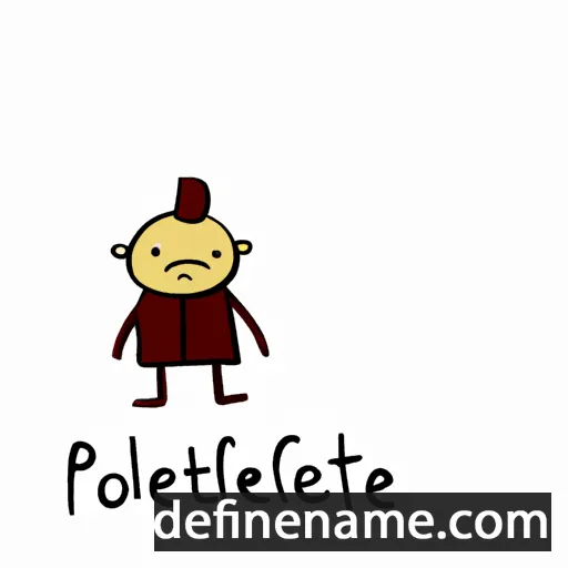 cartoon of the name Pelontle