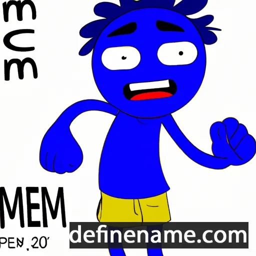 cartoon of the name Pemau