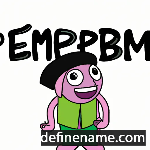 cartoon of the name Pemberai