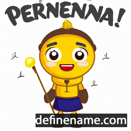 cartoon of the name Peñafrancia