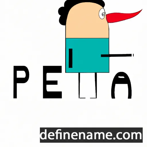 cartoon of the name Pena