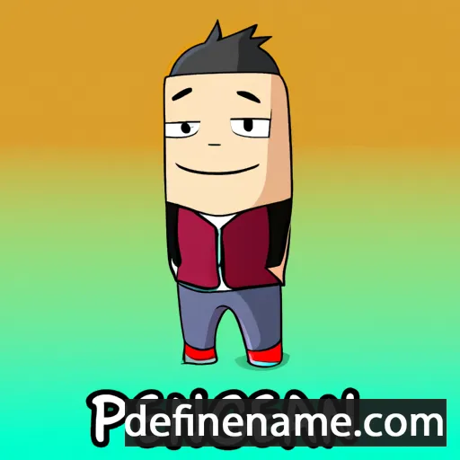 cartoon of the name Pengshan