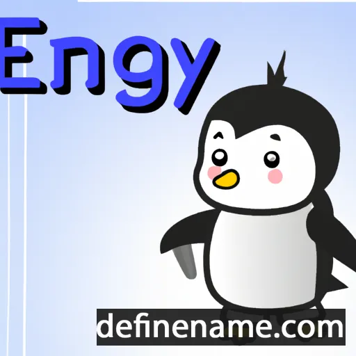 cartoon of the name Pengyu