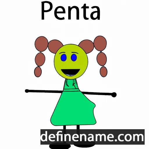 cartoon of the name Penta