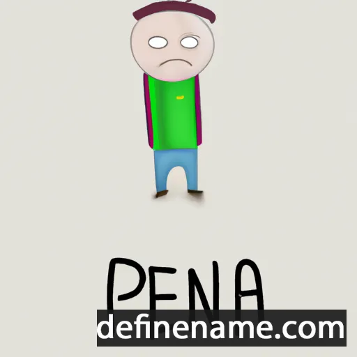 cartoon of the name Penya