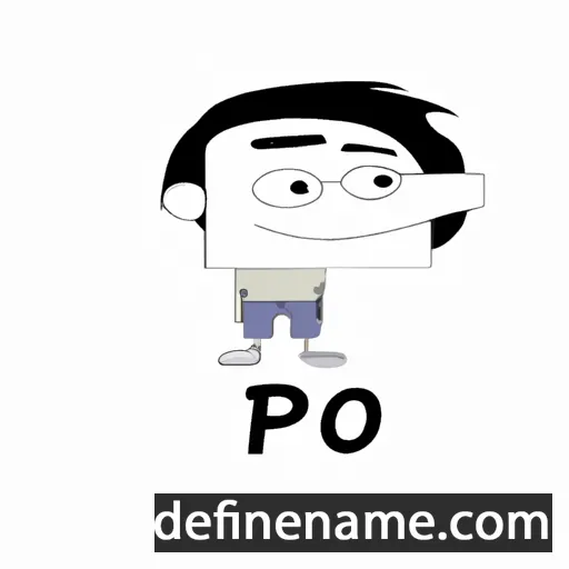 cartoon of the name Peo