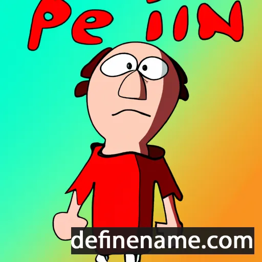 cartoon of the name Pepin