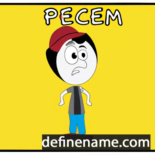 cartoon of the name Perçem