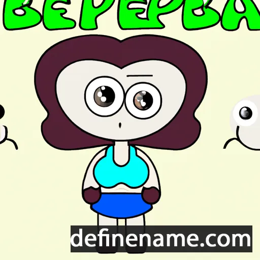 cartoon of the name Peribea