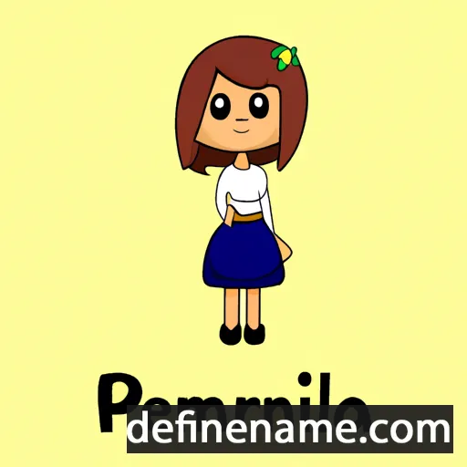 cartoon of the name Permilia