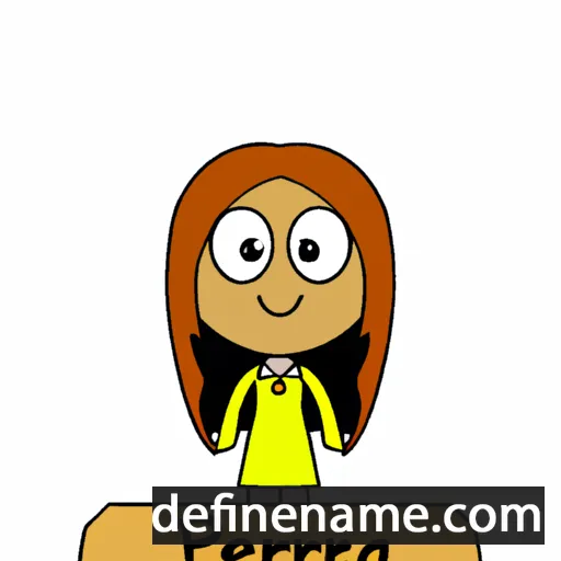 cartoon of the name Perria