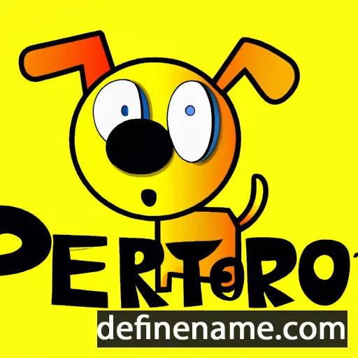 cartoon of the name Perrito