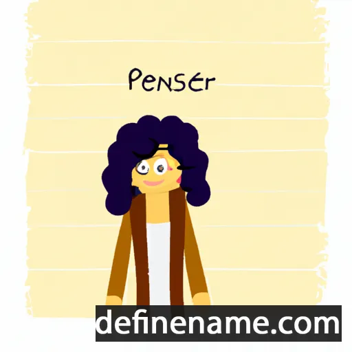 cartoon of the name Persenet