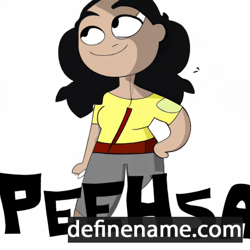 cartoon of the name Pesha