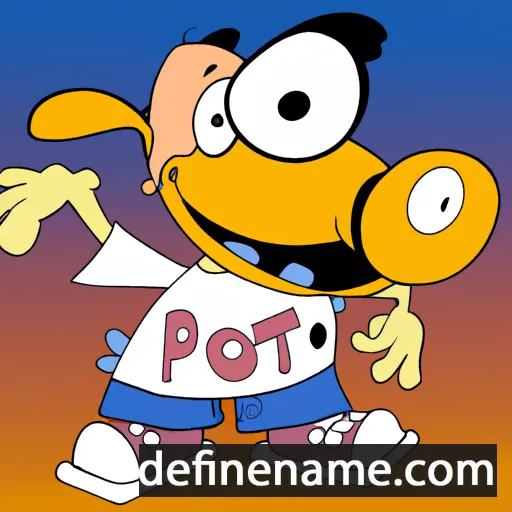 cartoon of the name Petjo