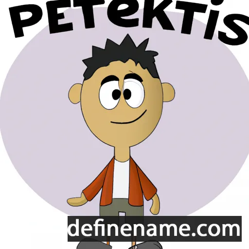 cartoon of the name Petrakis