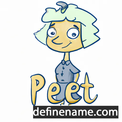 cartoon of the name Petrė