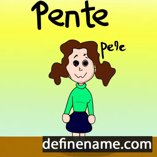 cartoon of the name Petrine