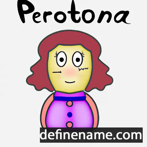 cartoon of the name Petrónia