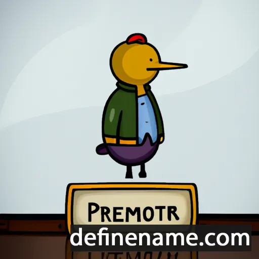 cartoon of the name Petromir