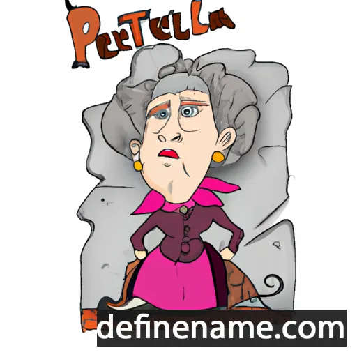 cartoon of the name Petrúnella