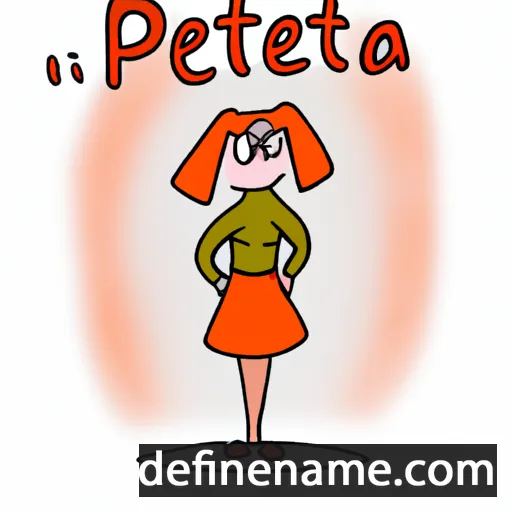 cartoon of the name Petrutė