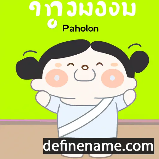 cartoon of the name Phakpoom