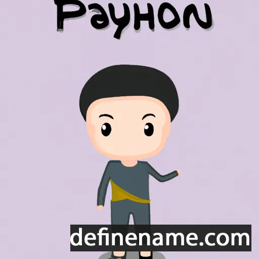 cartoon of the name Phayon