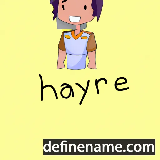 cartoon of the name Phayre