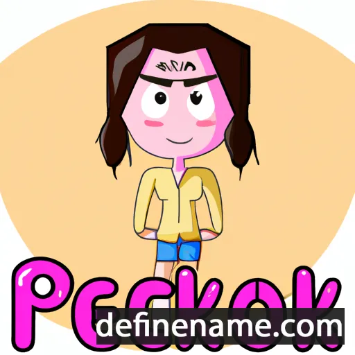 cartoon of the name Pheakdei