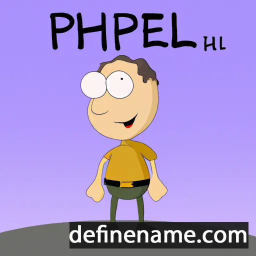 cartoon of the name Pheelip