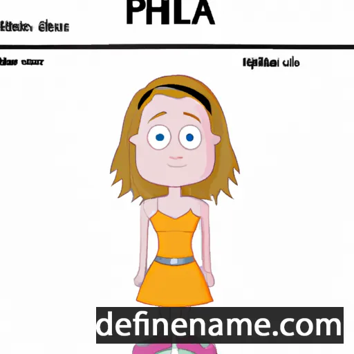 cartoon of the name Phillippa