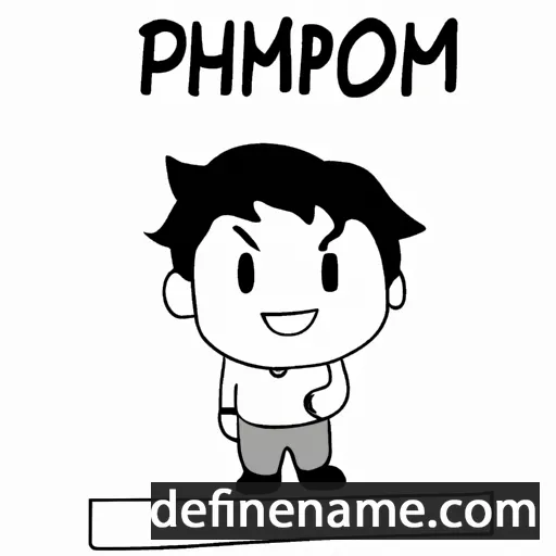 cartoon of the name Phimphon