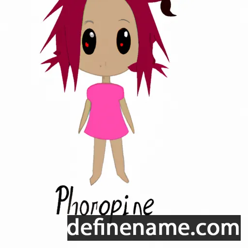 cartoon of the name Phoenie