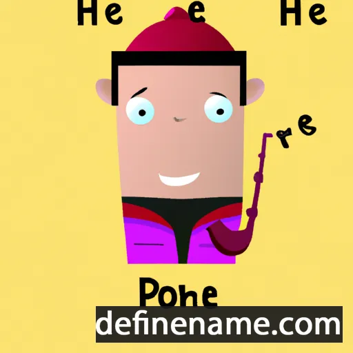 cartoon of the name Phonce