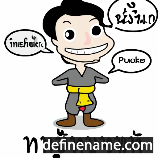 cartoon of the name Phoutthasack