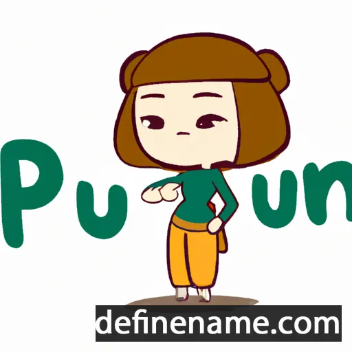 cartoon of the name Phouvanh