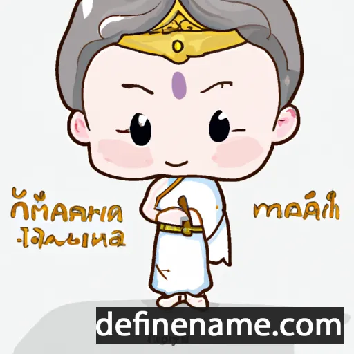 cartoon of the name Phra Mae Thorani