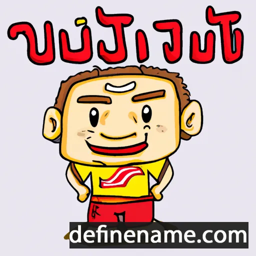 cartoon of the name Phutheho