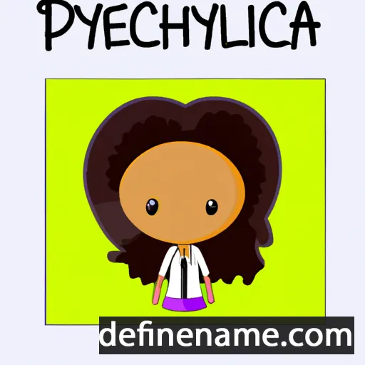 cartoon of the name Phylecia