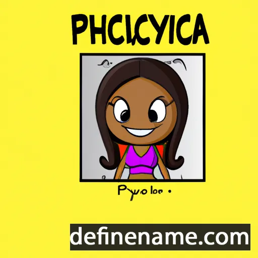 cartoon of the name Phylicia