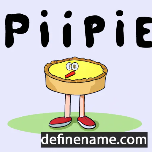 cartoon of the name Pie