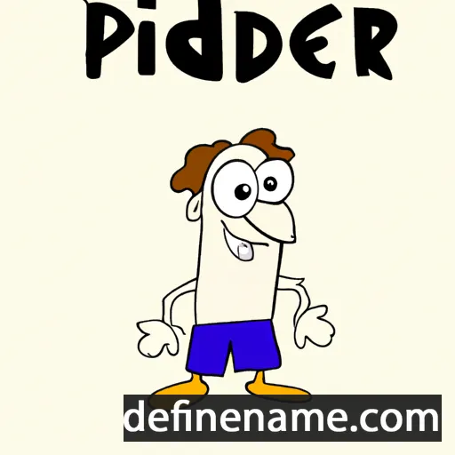 Pieder cartoon