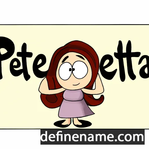 cartoon of the name Pieretta