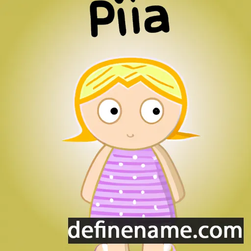 cartoon of the name Piija